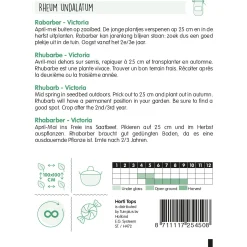 Horti Tops Moestuin>Rabarber Victoria zaad