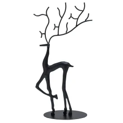 O'malley Kerstdecoratie>Rendier 34cm zwart