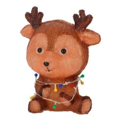 O'malley Kerstdecoratie>Rendier zittend met kerstverlichting 38 cm 72LED