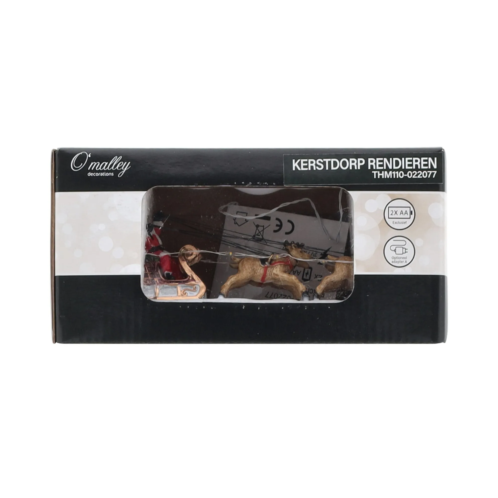 O'malley Kerstdorp>Rendieren met slee