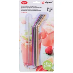 Alpina Koken & Tafelen>Rietjes kleur 4st+borstel