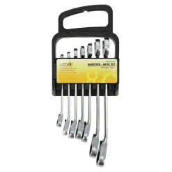 Lotus Handgereedschap>Ringsteek+ratel set gebogen 7-delig