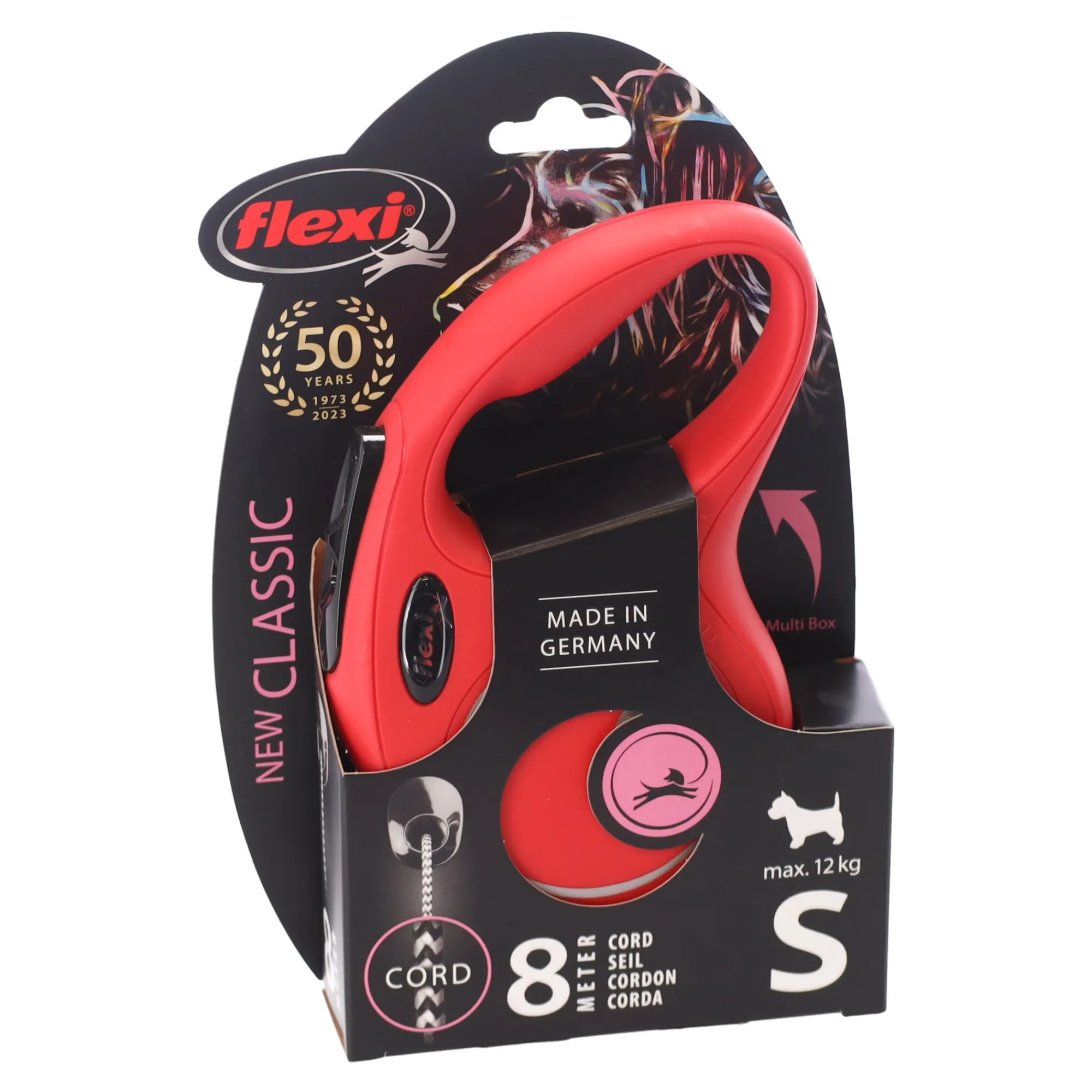 Flexi Hondenriem>Rollijn classic cord S 5m rood