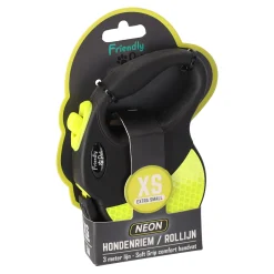 Friendly Pet Hondenriem>Rollijn tape XS 3M neon reflec