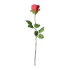 Decoris Kunstplanten En Kunstbloemen>Roos 45 cm rood