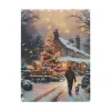 O'malley Kerstdecoratie>Schilderij Kerstboom LED 30 x 40 cm