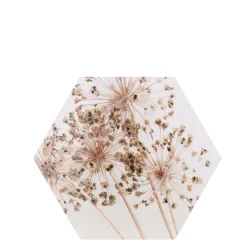 Woondecoratie>Schilderij zeshoek print C 24 x 28 cm assorti