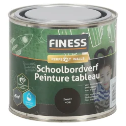 Finess Muurverf>Schoolbordverf zwart 1428 500ml