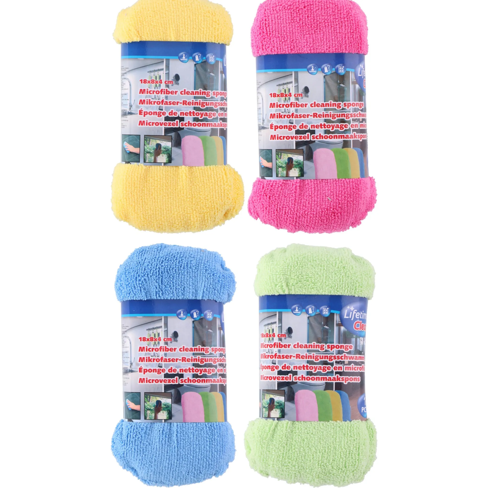 Lifetime Schoonmaken>Schoonmaakspons 18x8x4cm