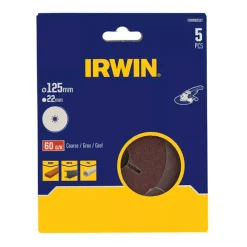 Irwin Toebehoren Elektrisch Gereedschap>Schuurschijf haakse slijper Ø125mm K60 5st.