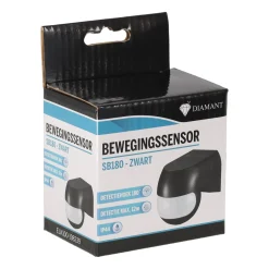 Diamant Buitenverlichting|Buitenverlichting>Sensor beweging SB180 Zwart