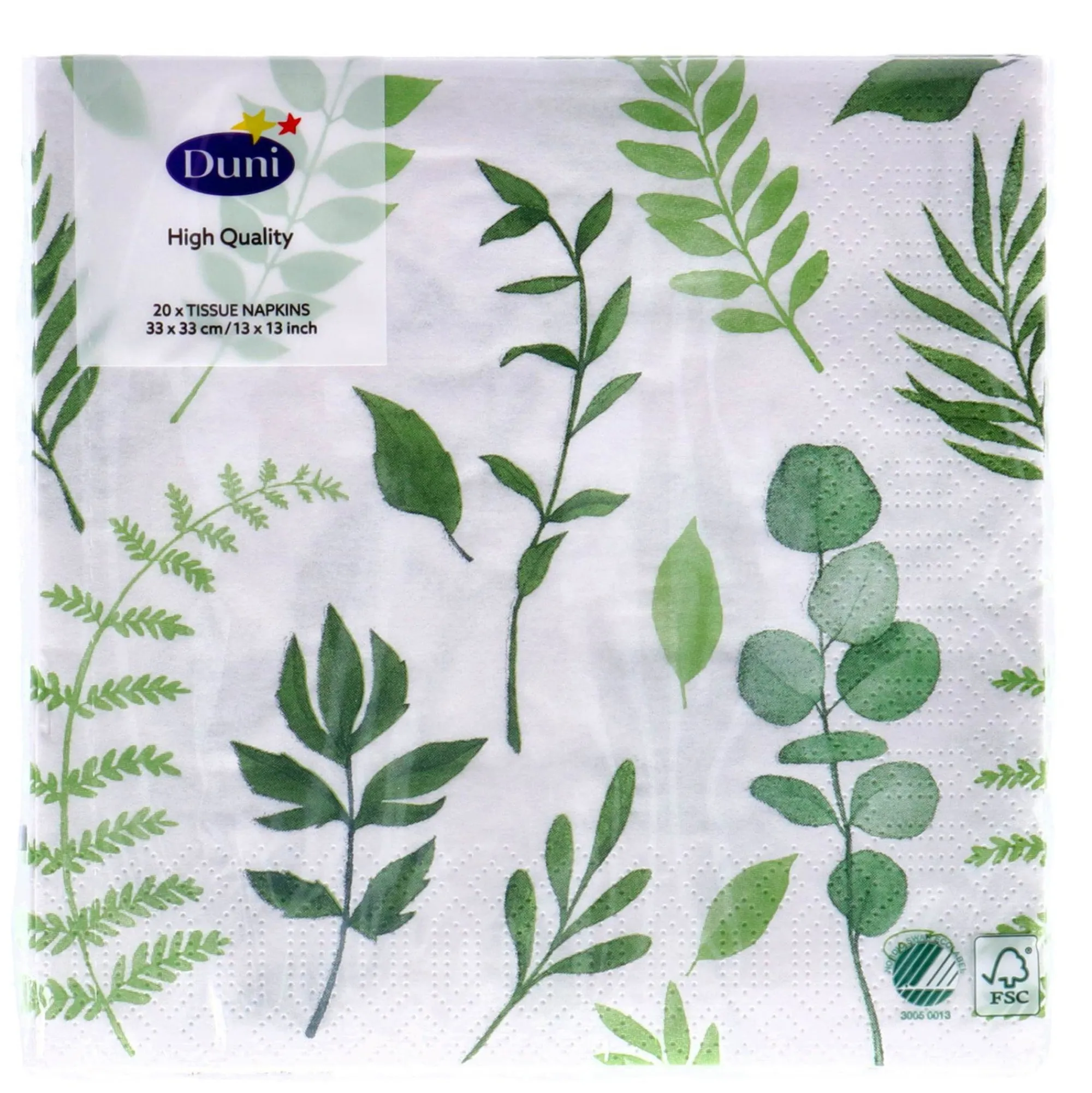 Duni Koken & Tafelen>Servet 33 x 33 cm greenery 20st