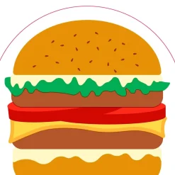 Duni Koken & Tafelen>Servet 33 x 33 cm silhouettes - burger 12st