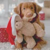 Duni Kerstdecoratie>Servet 33 x 33 cm Woof