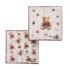 Boltze home Koken & Tafelen|Kerstdecoratie>Servet beer Bailey 16x16cm
