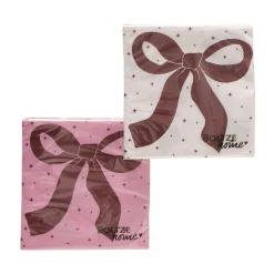 Boltze home Kerstdecoratie>Servet strik Ribba 16x16cm
