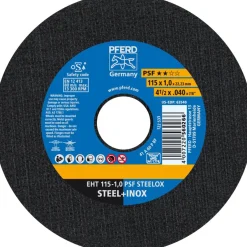 Pferd Toebehoren Elektrisch Gereedschap>Slijpschijf EHT115-1,0 PSF staal+RVS