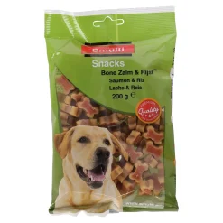Smulti Hondensnacks>Snack bone zalm + rijst 200G