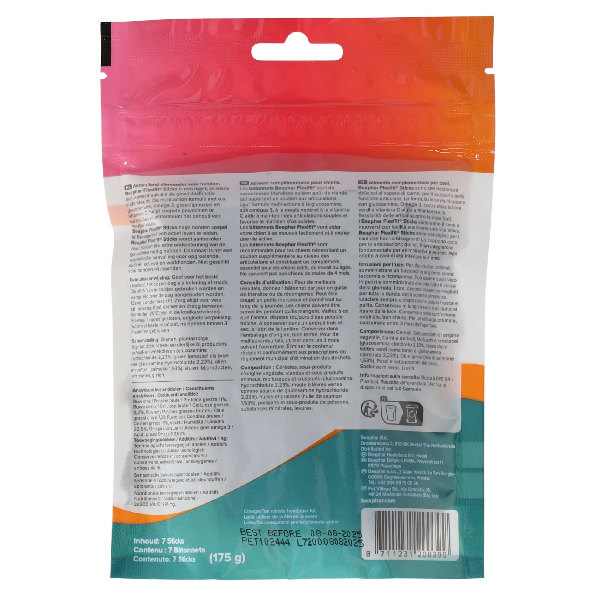 Beaphar Hondenverzorging>Snack flexifit sticks 175gr