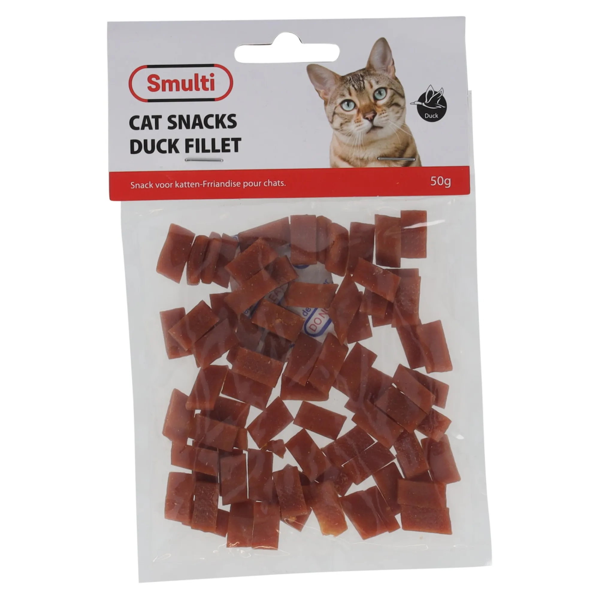 Smulti Kattensnoepjes>Snack kat eend fillet 50G