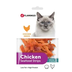 Flamingo Kattensnoepjes>Snack kat soft strip 85G