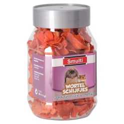 Smulti Knaagdieren Snacks>Snack knaag wortelschijfjes 132G