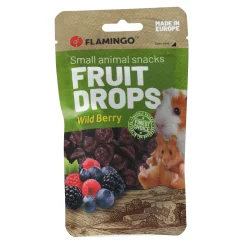 Flamingo Knaagdieren Snacks>Snack knaagdier drop bosvrucht 75g