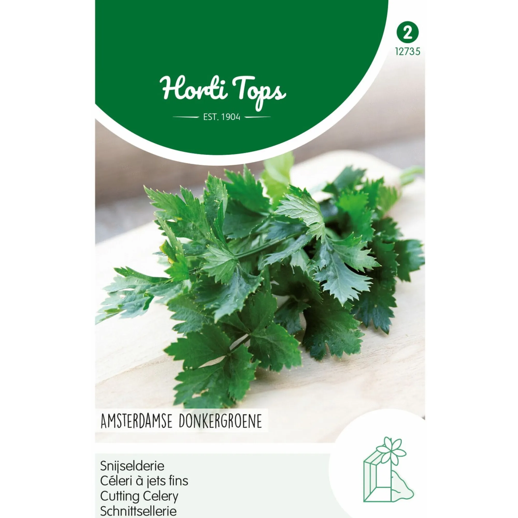 Horti Tops Moestuin>Snijselderij Amsterdamse donkergroene