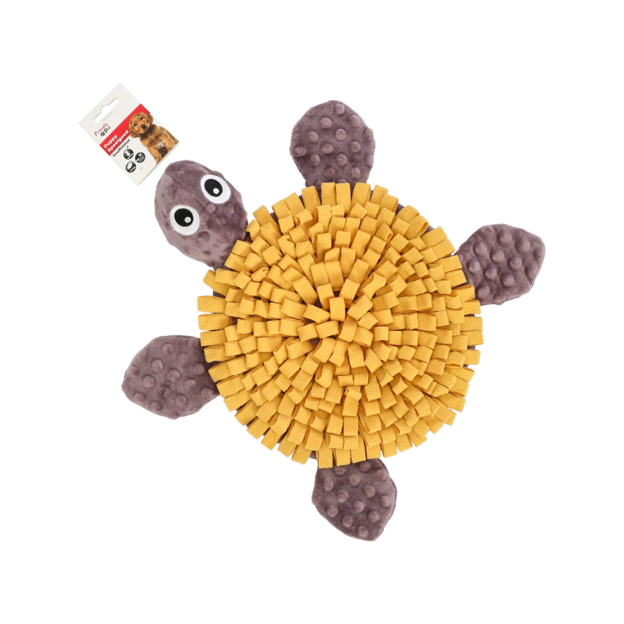 Friendly Pet Hondenspeelgoed>Snuffelmat hond schildpad oker/taupe