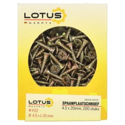 Lotus Bouw>Spaanplaatschroef 4,5 x 20 mm 200st