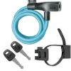AXA Fietsspullen>Spiraalkabelslot Resolute 8-120 Ice Blue