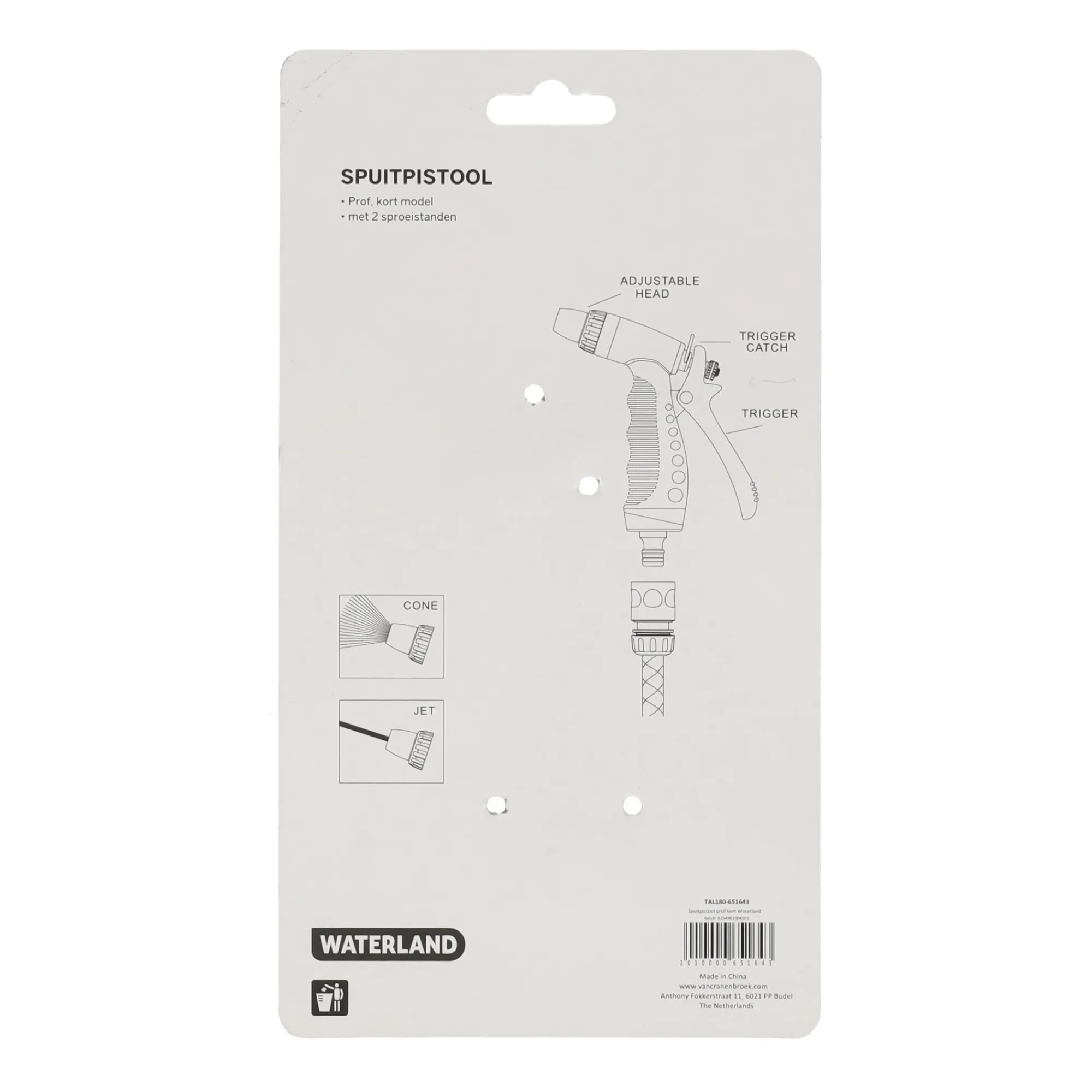 Waterland Pompen En Sproeien>Spuitpistool prof kort