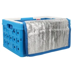 Sunware Opbergen|Koken & Tafelen>Square vouwkrat 32L blauw+koeltas