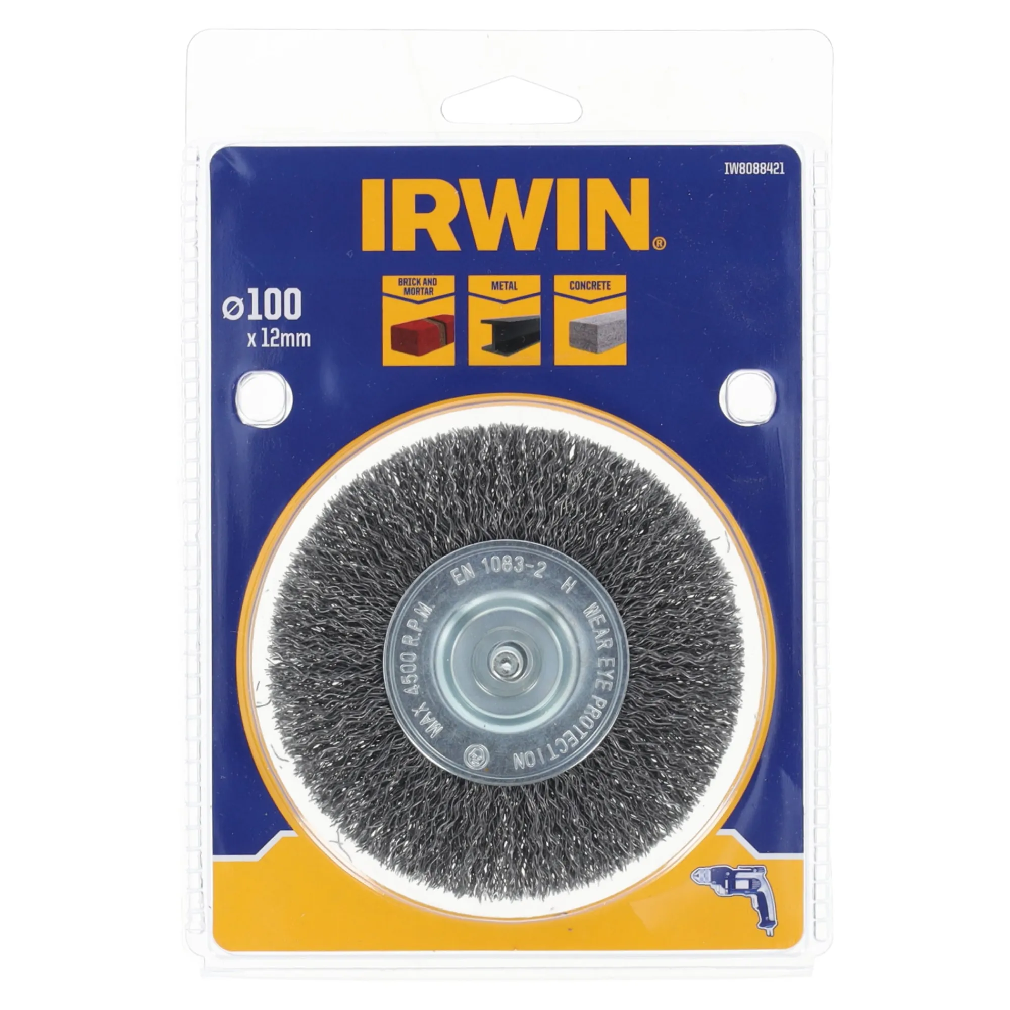 Irwin Toebehoren Elektrisch Gereedschap>Staaldraadborstel 100x10mm