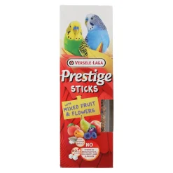 Versele Laga Vogelsnacks>Stick parkiet gemengd fruit met bloemen 2st.