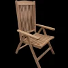 Bois le Duc Tuinstoelen>Stoel 5 standen Lotte 11 lats teak