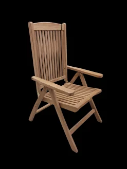 Bois le Duc Tuinstoelen>Stoel 5 standen Lotte 11 lats teak