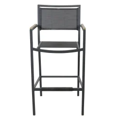 Bois le Duc Tuinstoelen>Stoel bar Saltara antraciet