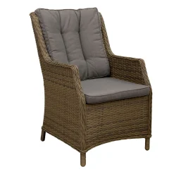 Bois le Duc Tuinstoelen>Stoel Carano mix grijs met kussen