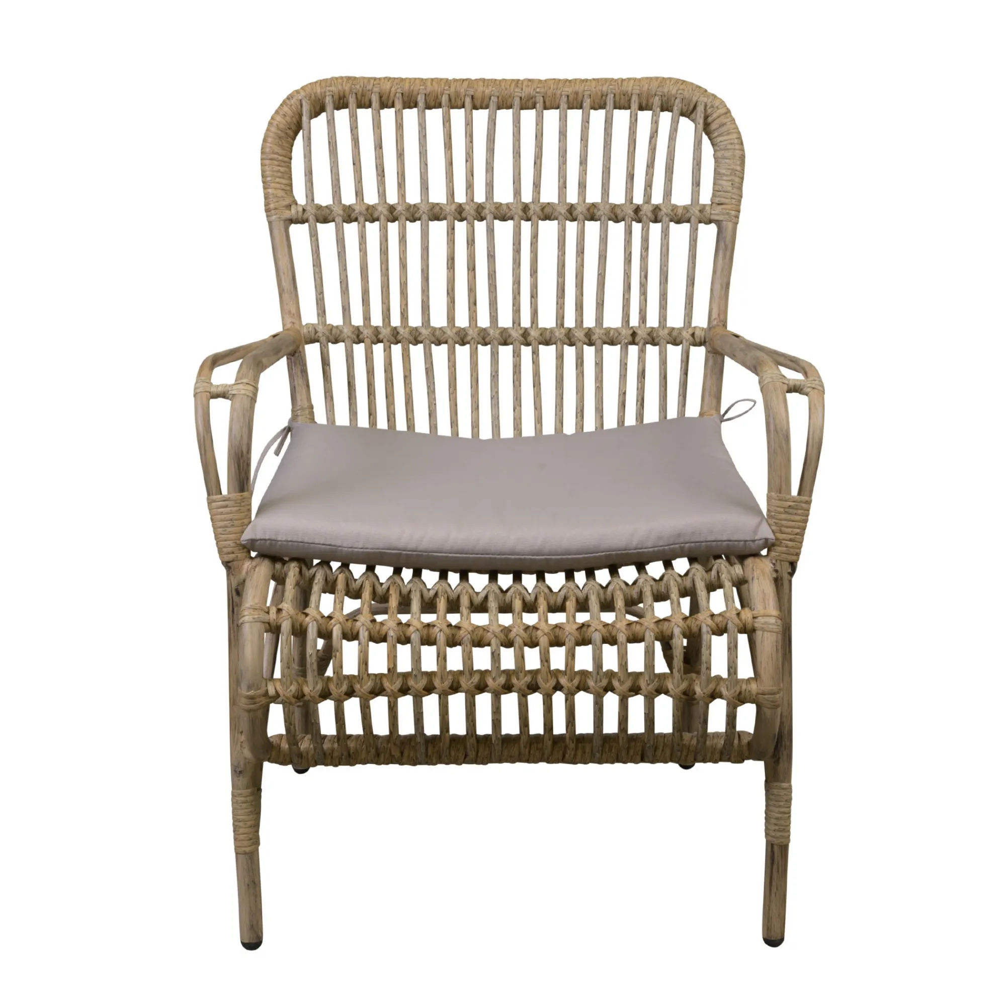 Tuinstoelen>Stoel Fadola naturel met kussen