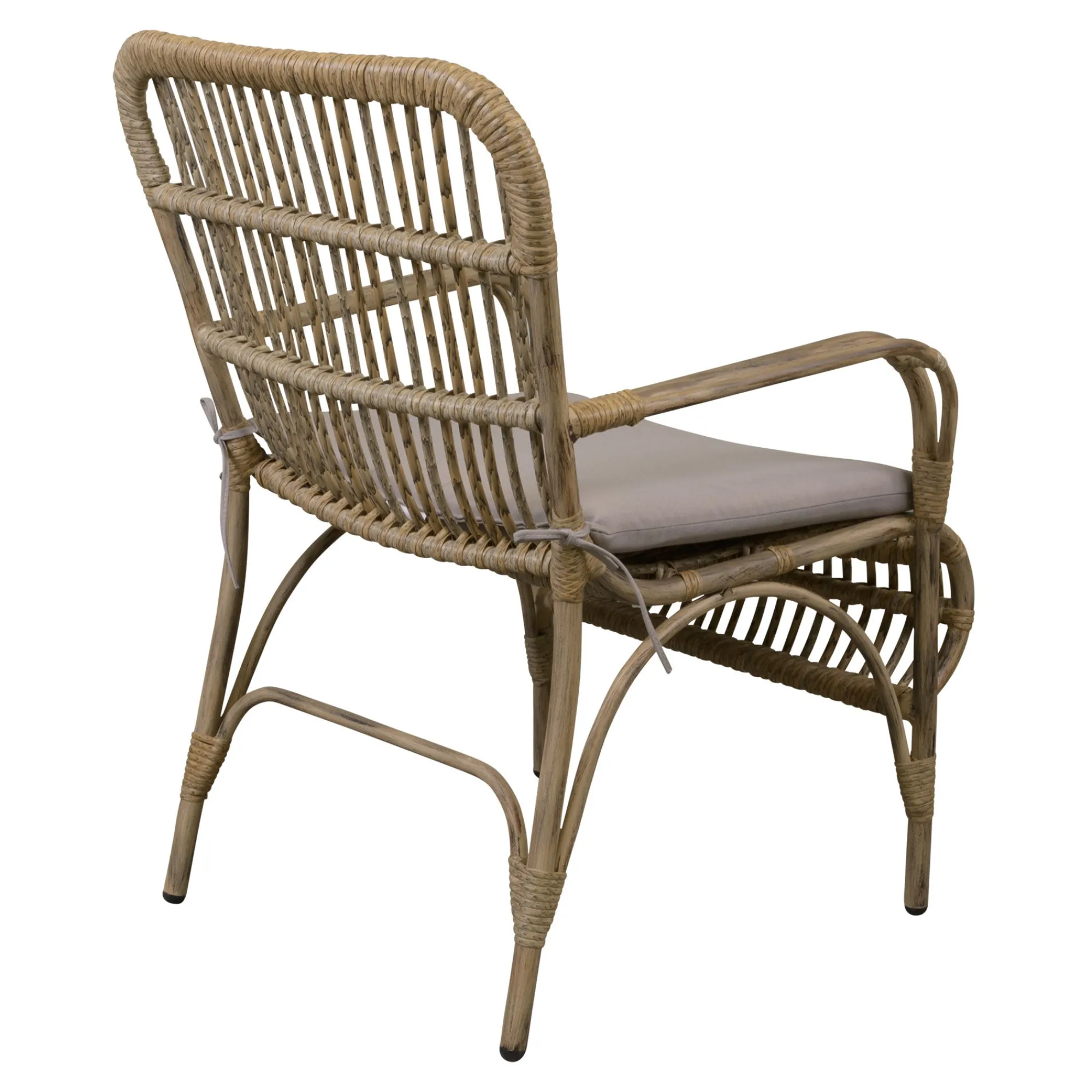 Tuinstoelen>Stoel Fadola naturel met kussen