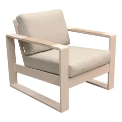 Bois le Duc Loungesets|Tuinstoelen>Stoel Malviza latte met kussens