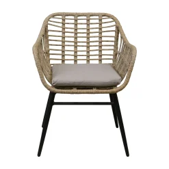 Bois le Duc Tuinstoelen>Stoel Marsella natural met kussen