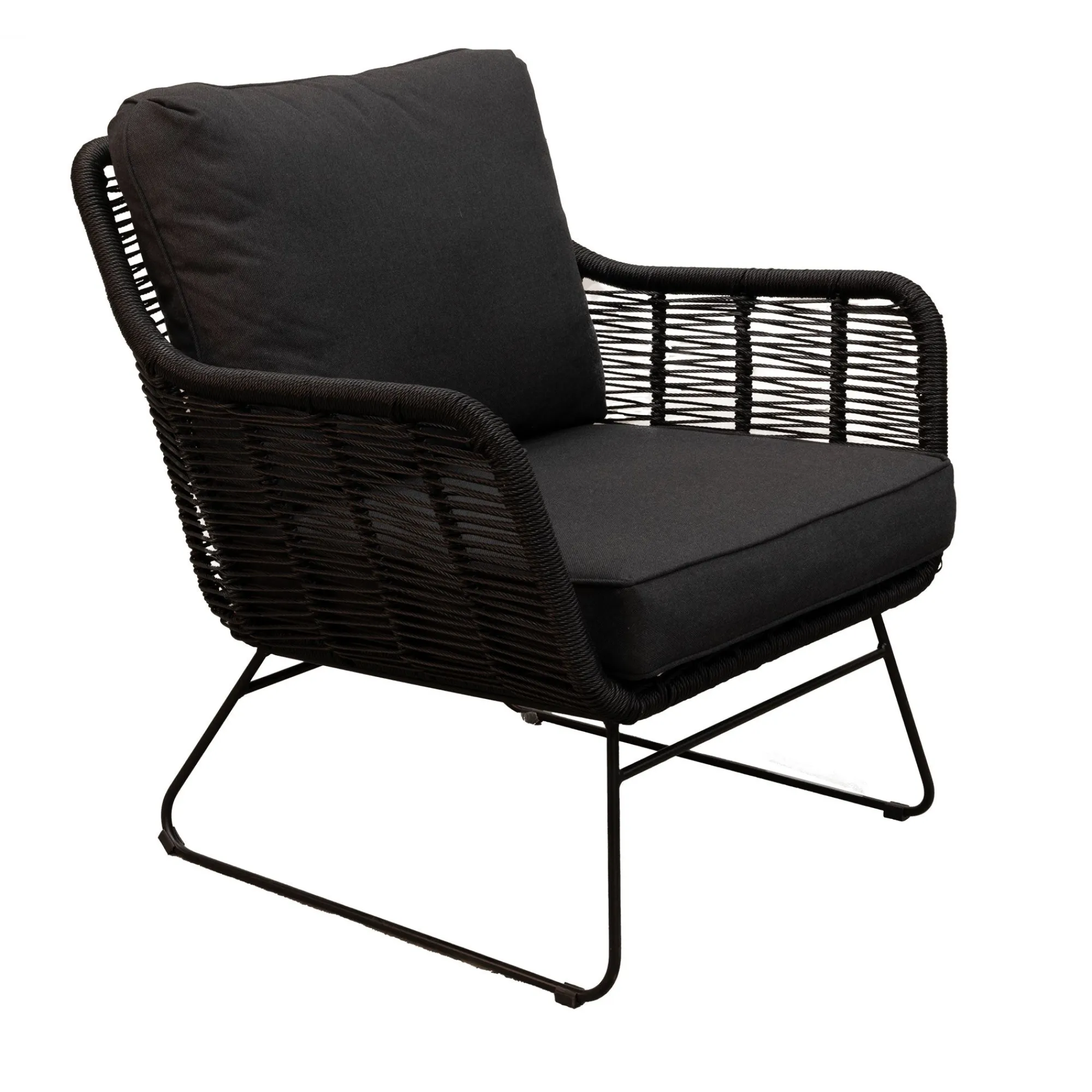 Bois le Duc Tuinstoelen>Stoel Mezzavia zwart met kussens