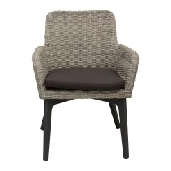 Bois le Duc Tuinstoelen>Stoel Retosi white grey met kussen