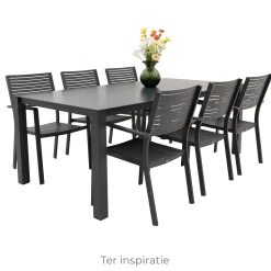 Bois le Duc Tuinstoelen>Stoel stapel Cori antraciet