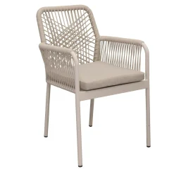 Bois le Duc Tuinstoelen>Stoel stapel Marone crème met kussen