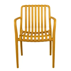 Bois le Duc Tuinstoelen>Stoel stapel Piolo oker