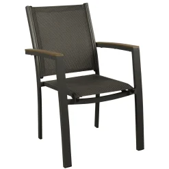 Bois le Duc Tuinstoelen>Stoel stapel Sangro Antraciet