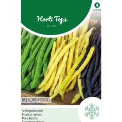 Horti Tops Moestuin>Stokspekbonenmengsel zaad 3 kleuren
